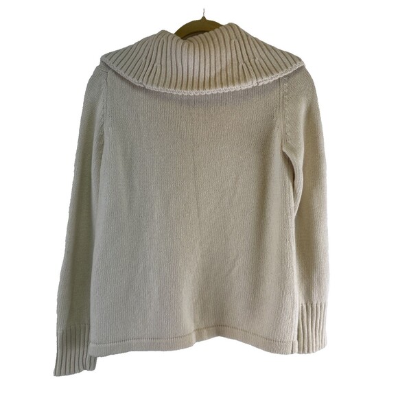 Banana Republic Luxury Cashmere Blend Sweater Cardigan Button Collar Women Med - Picture 6 of 12